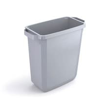 Image of Durable Durabin Bin Rectangular waste 60 Litre 282x590x600mm Grey 1800496050