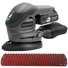 Image of BLUEMARS 20V Cordless Mouse Sander, Mini Detail Sander with Battery & Dust Bag