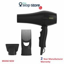 Image of Wahl Hair Dryer Power Pik 2 Turbo Afro 1500W with Afro Comb Pik Attachment ZY017