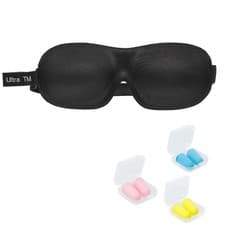 Image of Black 3D Travel Soft Contoured Eye Sleep Mask Sleeping Blackout Padded Cover Aid