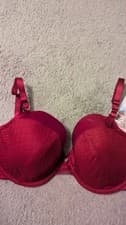 Image of 32G BOUX AVENUE DARK RED NADIA PLUNGE BRA BNWOT RRP £34