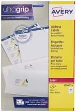 Image of Avery Self Adhesive Address Mailing Labels, Laser Printers, 21 Labels Per A4 She