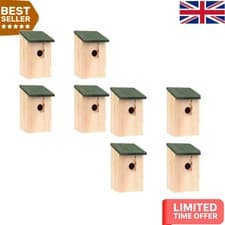 Image of Charming Garden Bird House with Small Entrance – Perfect for Robins & Sparrows