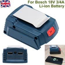 Image of USB Power Charger Adapter Converter Tool For Bosch 18V 3.0/4.0A Li-ion Battery