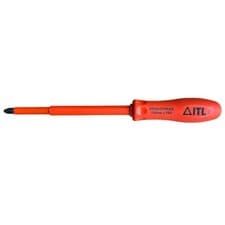 Image of ITL Insulated Phillips Slotted Electrician Screwdriver 02030 IT/6 150mm x PH3