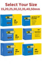 Image of Tacwise 18G Galvanised Brad Nails 15,25,30,40,50mm For Air Nail Gun Woodworking