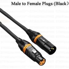 Image of 3 Pin XLR Microphone Cable Male to Female Balanced Patch Lead Mic OFC 0.5m- 100m