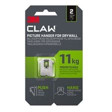 Image of 3M Claw Drywall Picture hanger 11KG - 31.5mm X 27mm Pack of 2