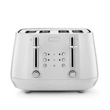 Image of Delonghi Eclettica 4 Slice Toaster in White | Extra-Lift | CTY4003W | Brand New