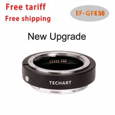 Image of Techart Pro EF-GFX Autofocus Adapter for Canon EOS EF Lens to Fuji GFX Camera