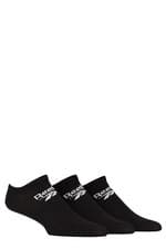 Image of Reebok Trainer Socks- Mens & Womens 'Core' Cotton 3 Pairs Size Range of 2.5-12.5