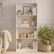 Image of 2 3 4 5 Tier Wooden Bookcase Shelving Display Storage Shelf Unit Wood Furniture