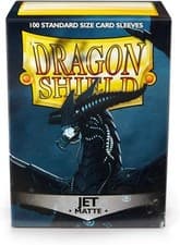 Image of Dragon Shield Jet 100 Matte Dual Card Sleeves For Trading Card Games