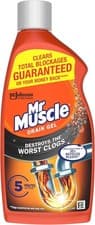 Image of Mr Muscle Drain Unblocker Sink Drain Cleaner Fast Acting Heavy Duty Drain Gel UK