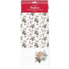 Image of Christmas Robin Tea Towel