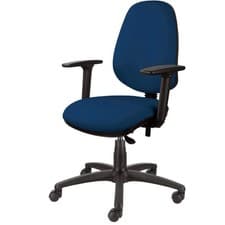 Image of CT-200 BE ENERGI-Plus Office Computer Ergonomic Chair Task High Back Fabric BLUE