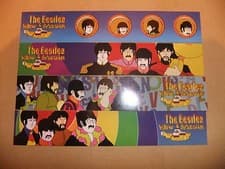 Image of THE BEATLES 4 YELLOW SUBMARINE BOOKMARKS GEORGE HARRISON RINGO STARR APPLE