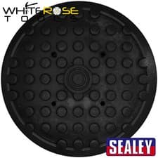 Image of Sealey Safety Rubber Trolley Jack Pad Type C Lifting Jacking 106-108mm Saddle
