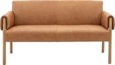 Image of Gallery Direct Stratford 2 Seater Sofa Brown Leather