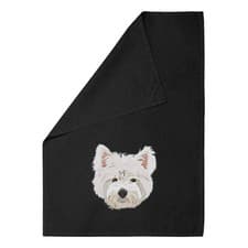Image of 'Westie Head' Cotton Tea Towel / Dish Cloth (TW031922)