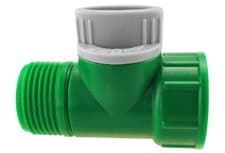 Image of Tap Adapter with Valve 3/4" BSPM-F Green/Grey