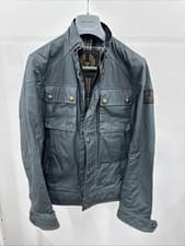 Image of Belstaff Men's Wax Jacket Size 48 Racemaster 1981 Great Condition Carrier Hanger