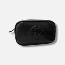 Image of Tory Burch Women's Black Leather Mini Miller Crossbody Purse Bag