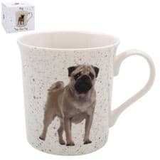 Image of Pug Mug Set Fine China Tea Coffee Cup The Leonardo Collection Pug Dog Gift Idea