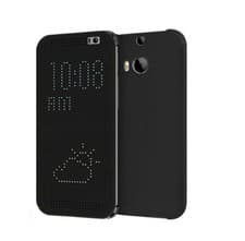 Image of Tough Slim Dot View Folio Smart Case Cover for HTC One M8 - SR1