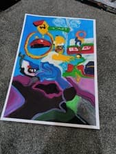 Image of Simpsons Hit And Run PS2 Surreal Painting Art Print Poster A4