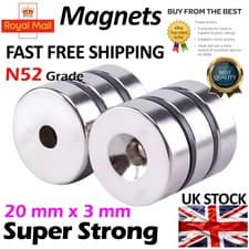Image of Rare Earth DIY Industrial Strong Ring Neo Neodymium Disc Round Magnet with Hole