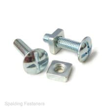 Image of M5 M6 M8 ROOFING BOLTS CROSS HEAD MUSHROOM MACHINE SCREW BOLTS + NUTS