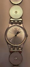 Image of Swatch Original Lady Disco Silver Watch LK339G new & boxed
