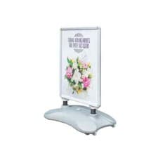 Image of Deflecto A1 Water Based Pavement Display Board with Snap Frame Silver PPA100S
