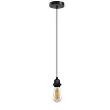 Image of IP65 Waterproof Pendant Light E27 Black 1m /2m Cable Ceiling Lamp