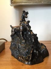 Image of Jack Russell Dog Figurine - Digging / Bronze Resin / Working Dog
