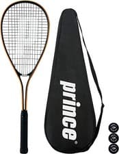 Image of Prince Power Vortex Ti Squash Racket, Inc Protective Cover & 3 Squash Balls