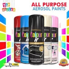Image of Spray Paints All Purpose Aerosol Matt Gloss Satin Primer Glitter Neon 400ml - B6