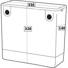Image of Recessed Ceramic Basin 610 x 396 x 185mm White Bathroom Modern