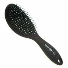Image of Head Jog 03 Oval Paddle Brush With Cleaner - Black