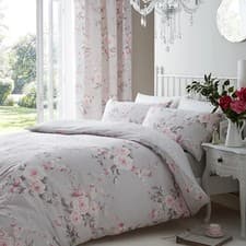 Image of Catherine Lansfield Canterbury Double Duvet Set Grey