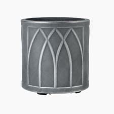 Image of Stewart Garden Versailles Round Planter, Pewter - 32cm