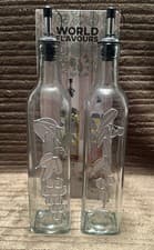 Image of Oil & Vinegar Bottles 2x 500ml Glass Condiment Set KitchenCraft. New in Box