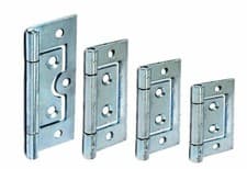 Image of FLUSH DOOR HINGES Zinc Brass Antique 40,50,60,70mm Small Large Cabinet Cupboard