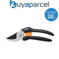 Image of Fiskars 1057160 Solid Range Bypass Pruners Small Branch Tree Secateurs P121