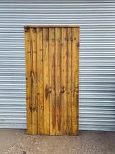 Image of HEAVY DUTY VERTICAL BOARD CLOSE BOARD GARDEN GATE WOODEN SIDE GATE