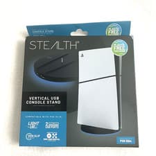 Image of STEALTH Vertical USB Console Stand for PS5 Slim Disc & Digital – Light Up Base
