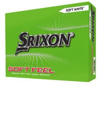Image of Srixon Soft Feel Golf Balls 12 Pack (1 Dozen) Golf Ball White