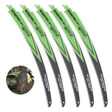 Image of WORKPRO Wood Pruning Reciprocating Saw Blades Set 5Pcs 380mm 6TPI Saw Blades