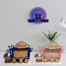 Image of Personalised Baby Announcement Photo Frame